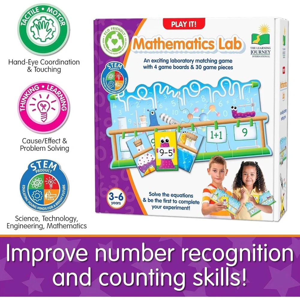 Learning Journey International – Play It! Mathematics Lab Preschool Games & Gift